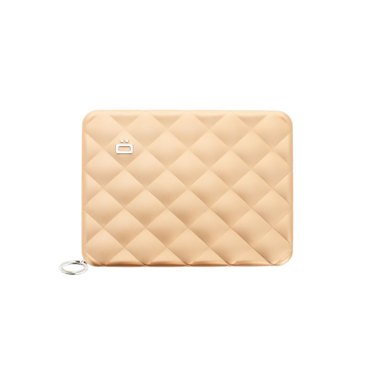 OGON Aluminum Wallet Quilted Passport - Rose Gold